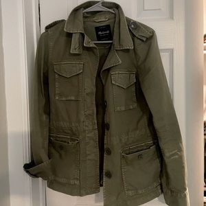 Madewell army green jacket XS